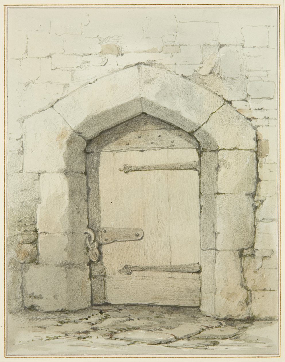 Old Arch and Doorway in Tower Lane naprzeciwko Vestry of St John