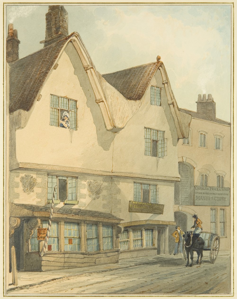 Stary Dom przy Thomas Street (akwarela na papierze) autorstwa Thomas Leeson the Elder Rowbotham