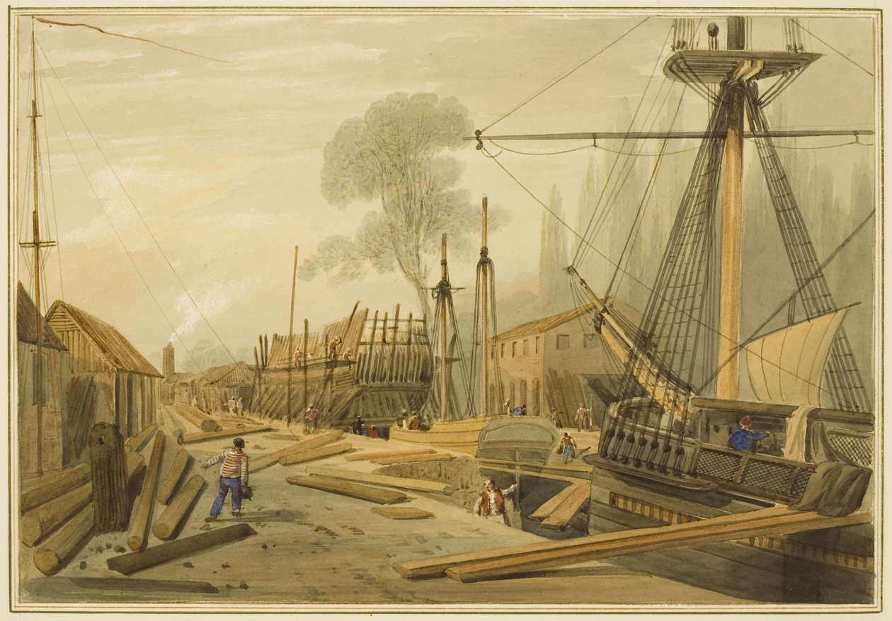 Dok Tomsa (Grobowce), Bagno Canona autorstwa Thomas Leeson the Elder Rowbotham