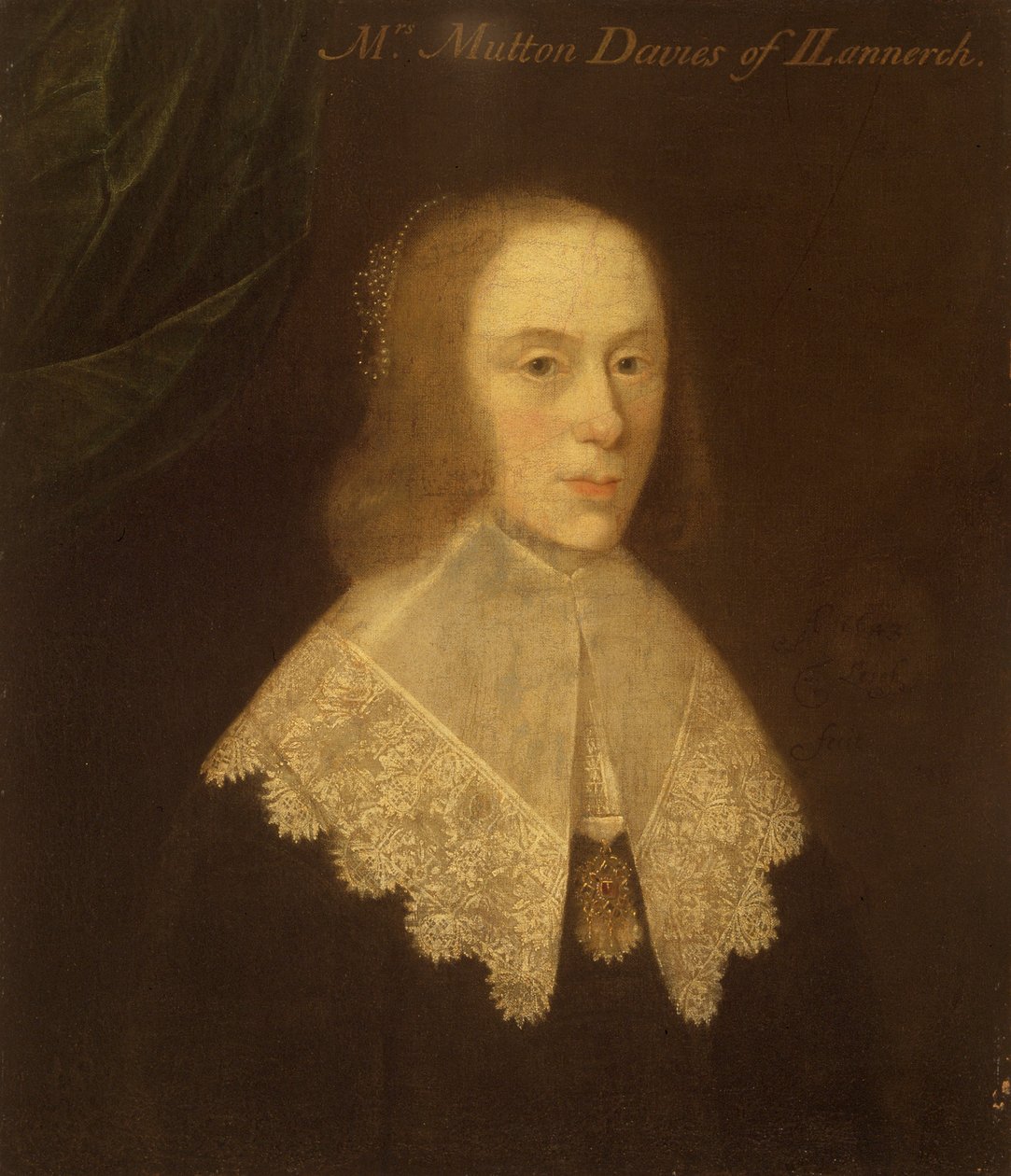 Pani Anne Davies z Gwysaney, ok. 1630. autorstwa Thomas Leigh