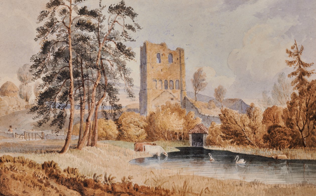 Great Buckland i wieża św. Leonarda, West Malling autorstwa Thomas Light Merritt