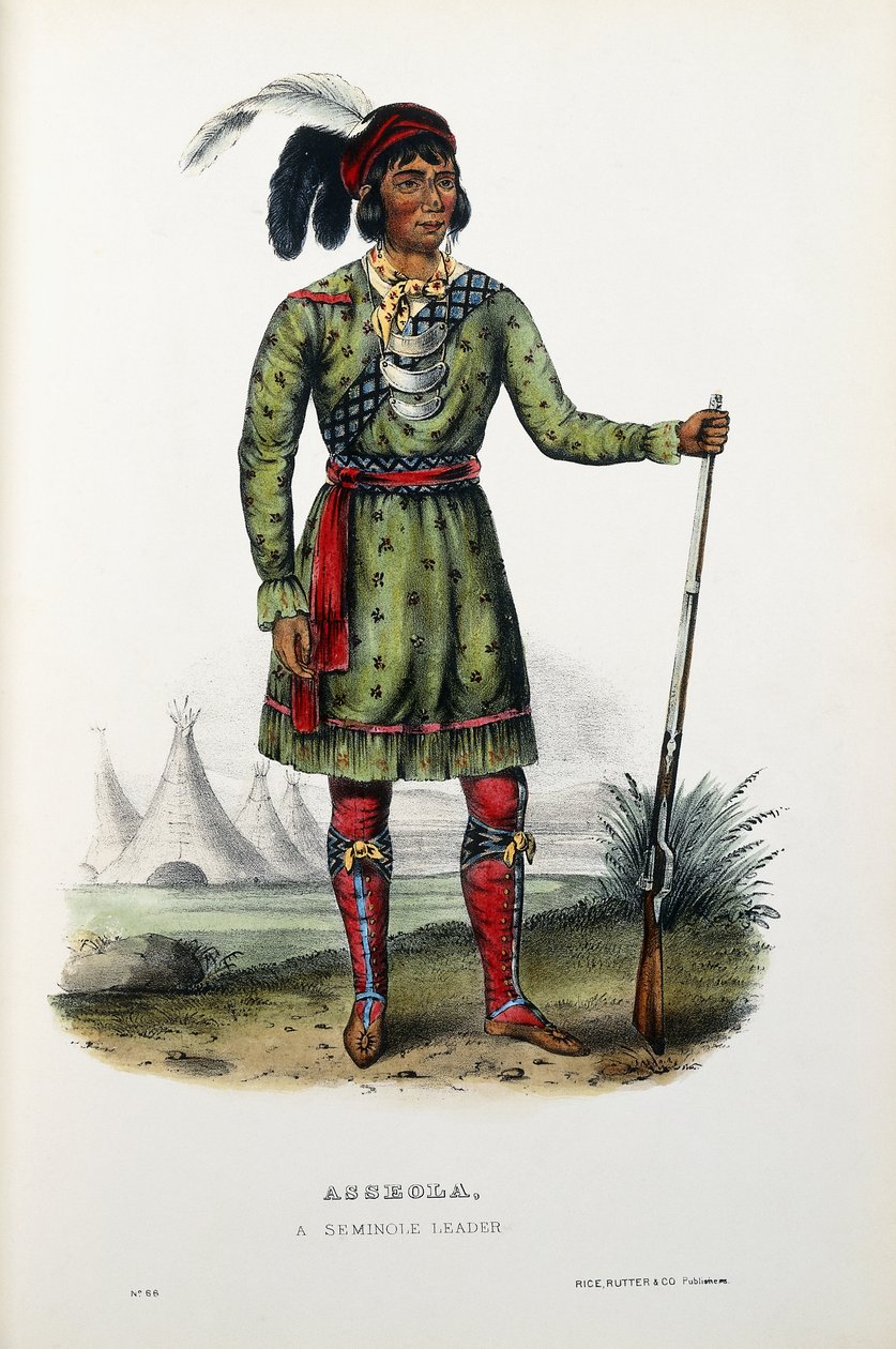 Asseola, lider seminoli autorstwa Thomas Loraine (after) McKenney