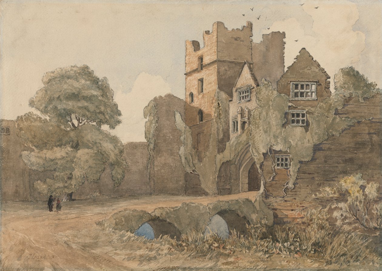 Twierdza i Brama, Zamek Ludlow, Shropshire autorstwa Thomas Lound