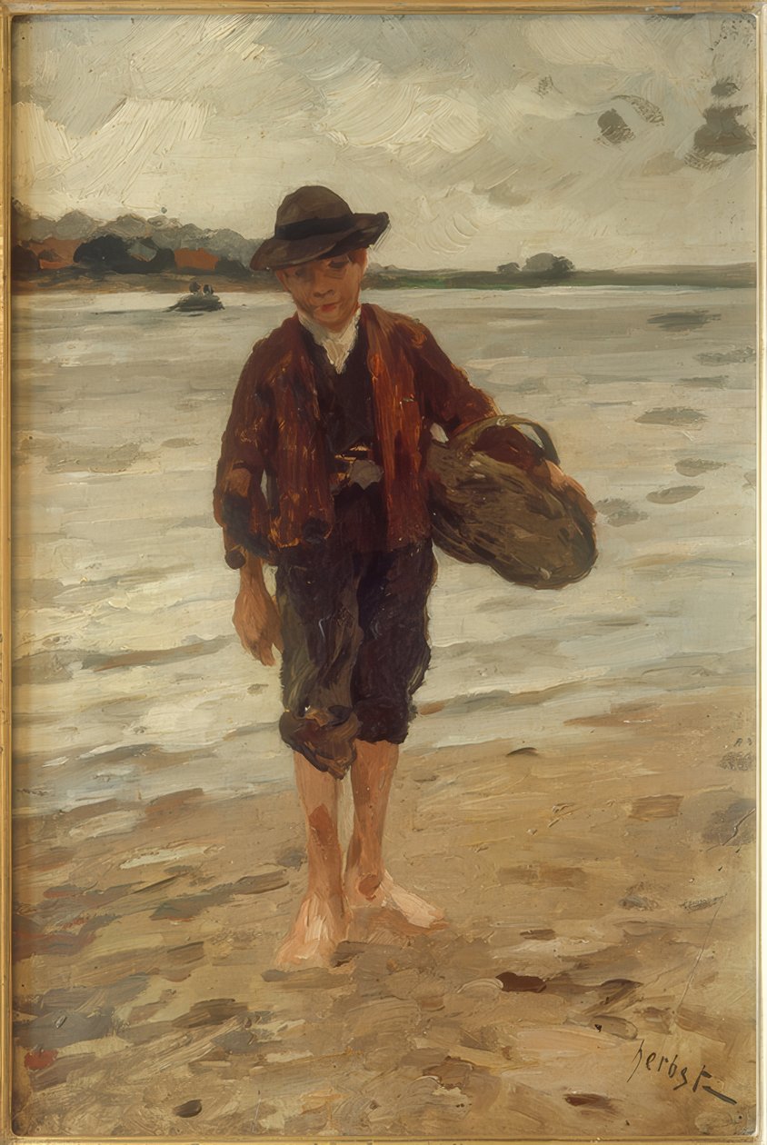Chłopiec rybak autorstwa Thomas Ludwig Herbst