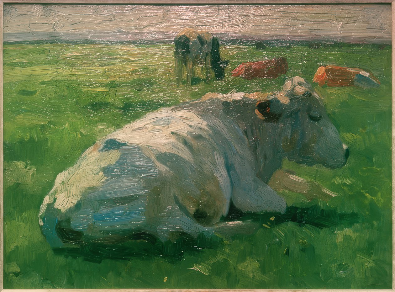 Leżąca krowa autorstwa Thomas Ludwig Herbst