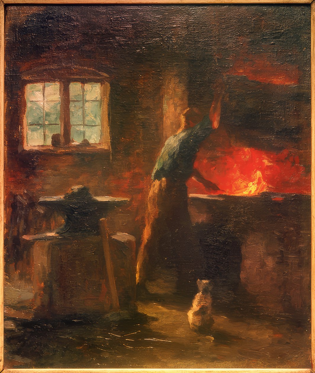 Kuźnia w Tangstedt autorstwa Thomas Ludwig Herbst