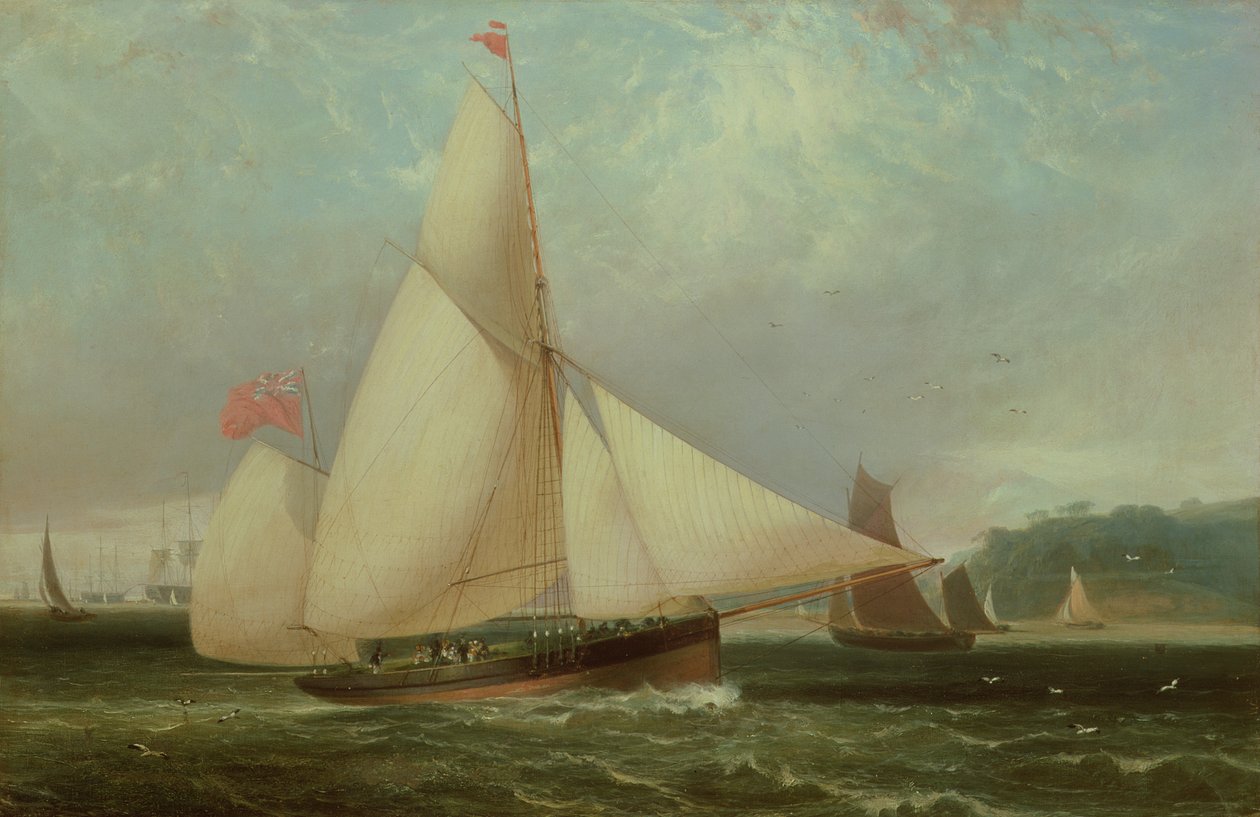 12. książę Norfolk jacht Arundel autorstwa Thomas Luny