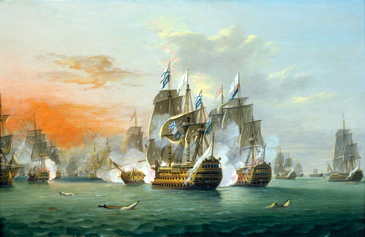 Bitwa świętych autorstwa Thomas Luny