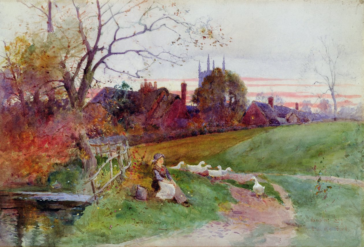 Hampton Lucy z Forda autorstwa Thomas Mackay