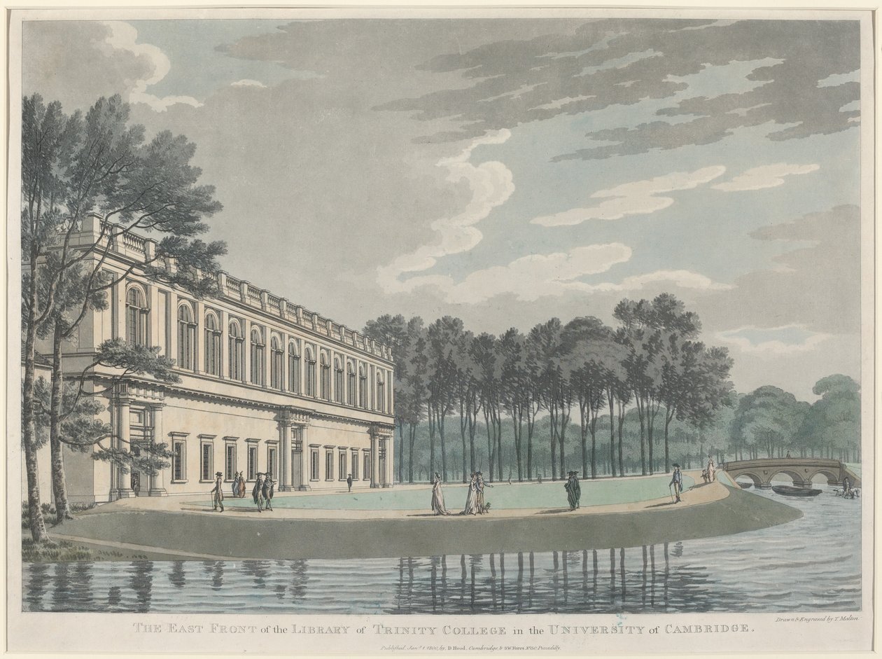 Front Wschodni Biblioteki Trinity College autorstwa Thomas Malton