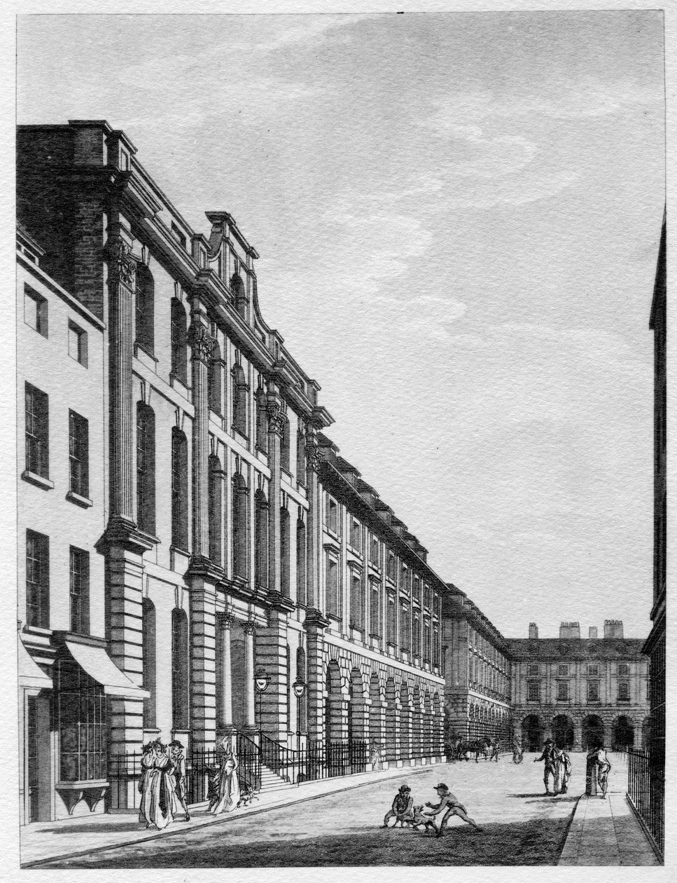 Covent Garden, 1796 autorstwa Thomas Malton Jnr.