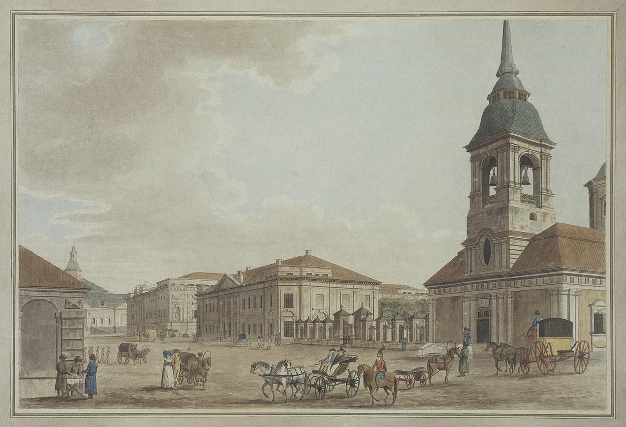 Aleja Litejny w Petersburgu, 1790 autorstwa Thomas Malton the Elder