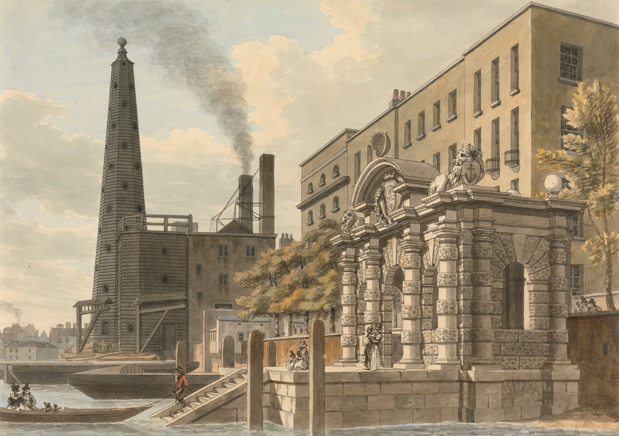York Water Gate autorstwa Thomas Malton the Younger