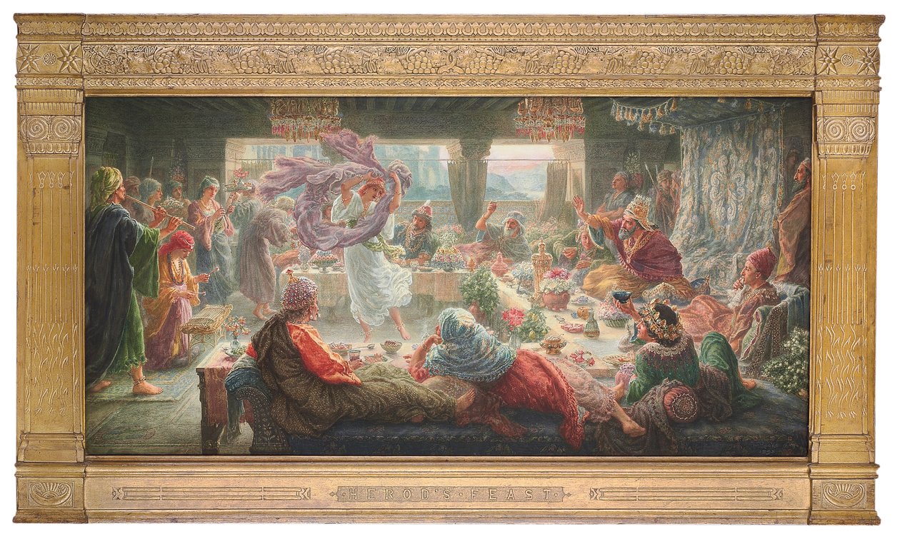 Uczta Heroda autorstwa Thomas Matthews Rooke