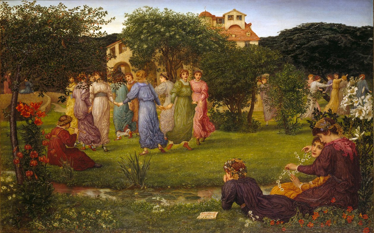 Tańczące dziewczyny, 1882 autorstwa Thomas Matthews Rooke