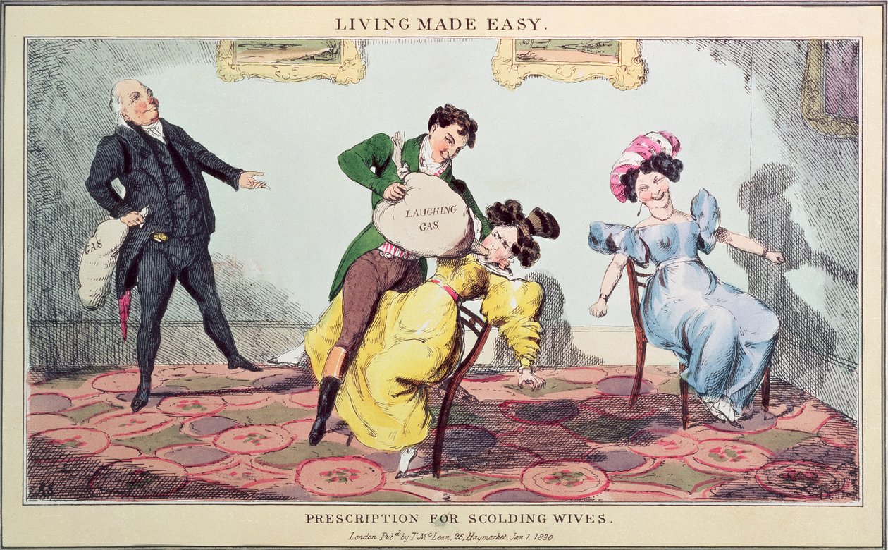Living Made Easy: Recepta na besztanie żon, wydrukowana przez J. Netherclift, pub. 1830 (druk) autorstwa Thomas McLean