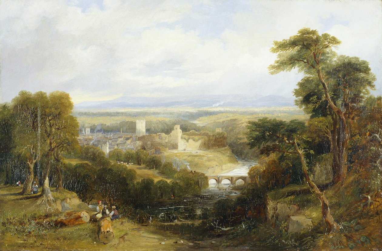 Richmond, Yorkshire (olej na płótnie) autorstwa Thomas Miles Richardson