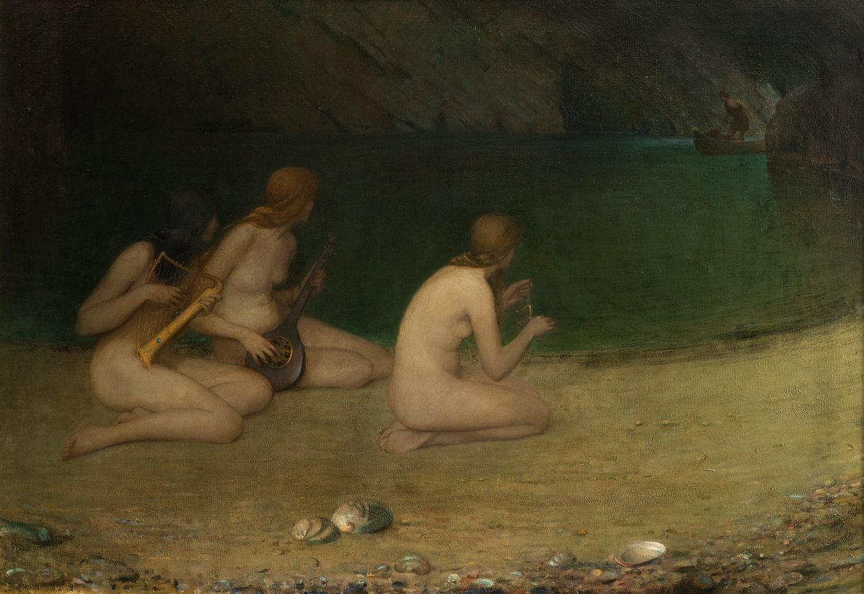 Syreny Północy (olej na płótnie) autorstwa Thomas Millie Dow