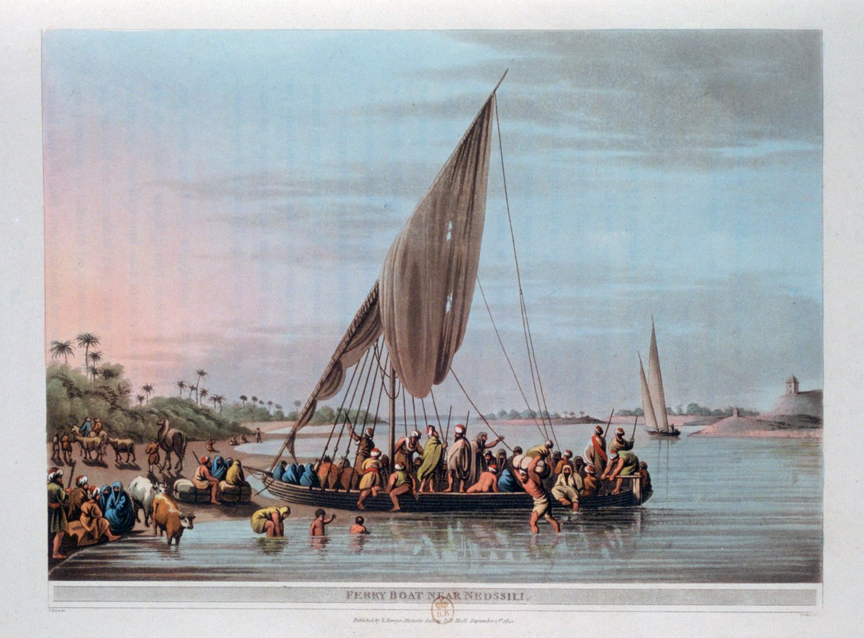 Prom w pobliżu Nedssili, Egipt, 1801 autorstwa Thomas Milton