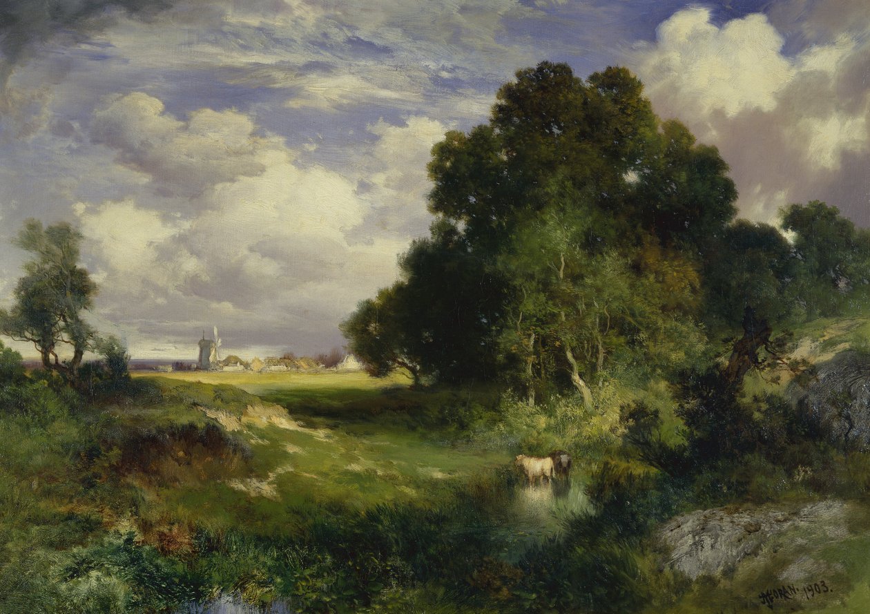 Święto Przesilenia Letniego, East Hampton, Long Island autorstwa Thomas Moran