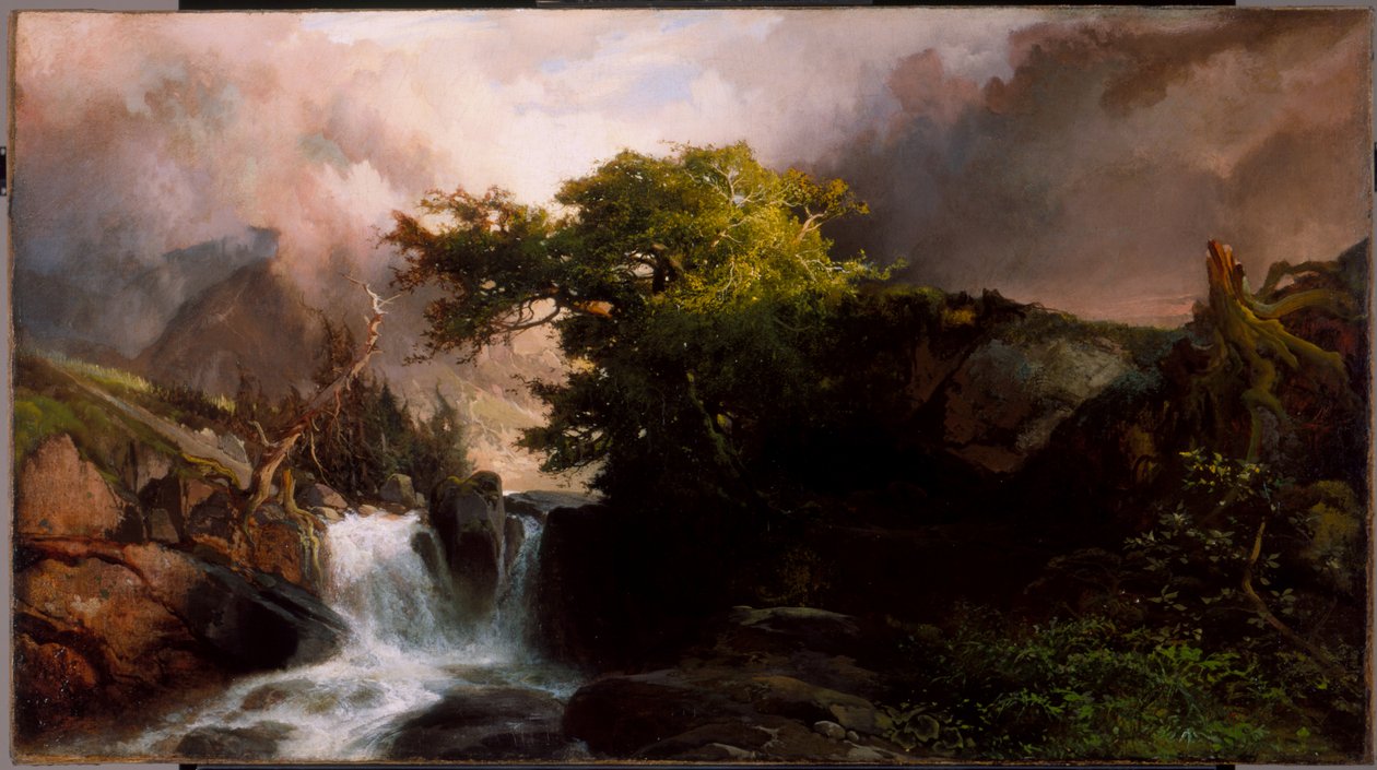 Górski potok, 1869 autorstwa Thomas Moran