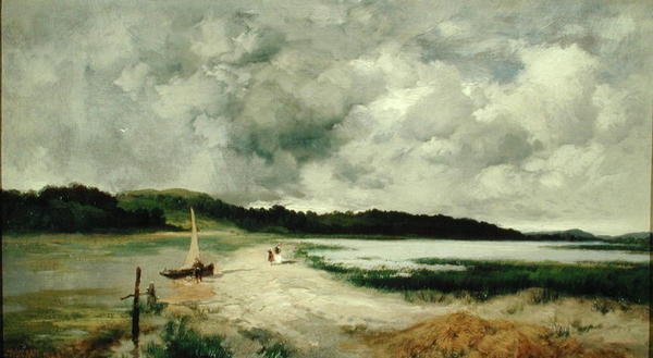 Przemijający prysznic na Long Island autorstwa Thomas Moran