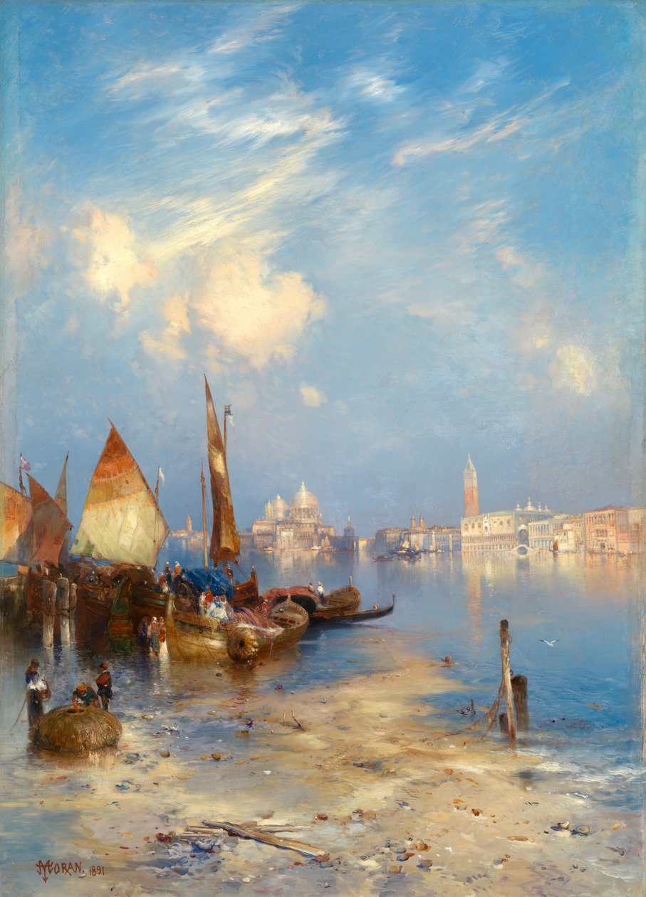 Widok na Wenecję autorstwa Thomas Moran