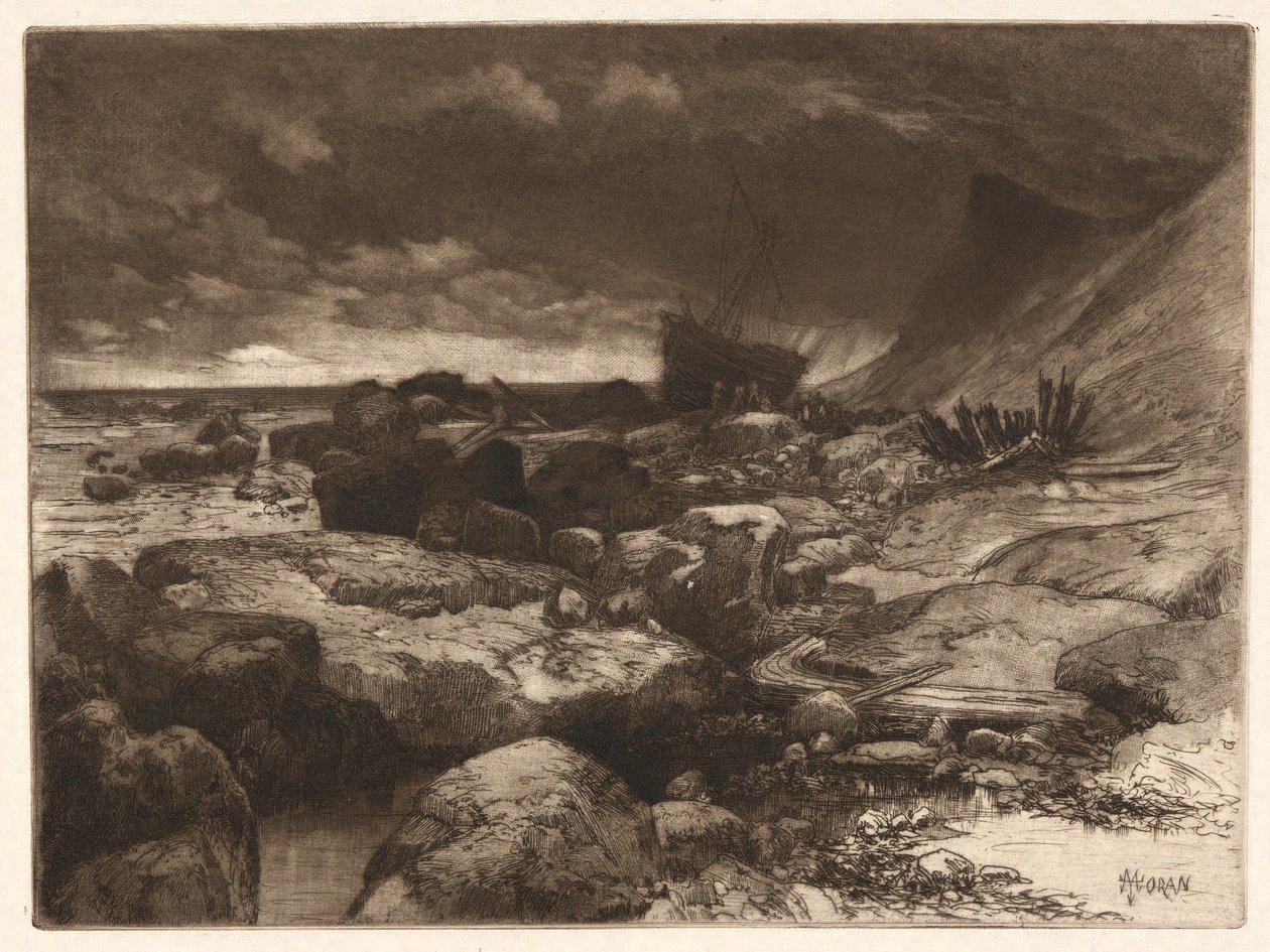 Wrak autorstwa Thomas Moran