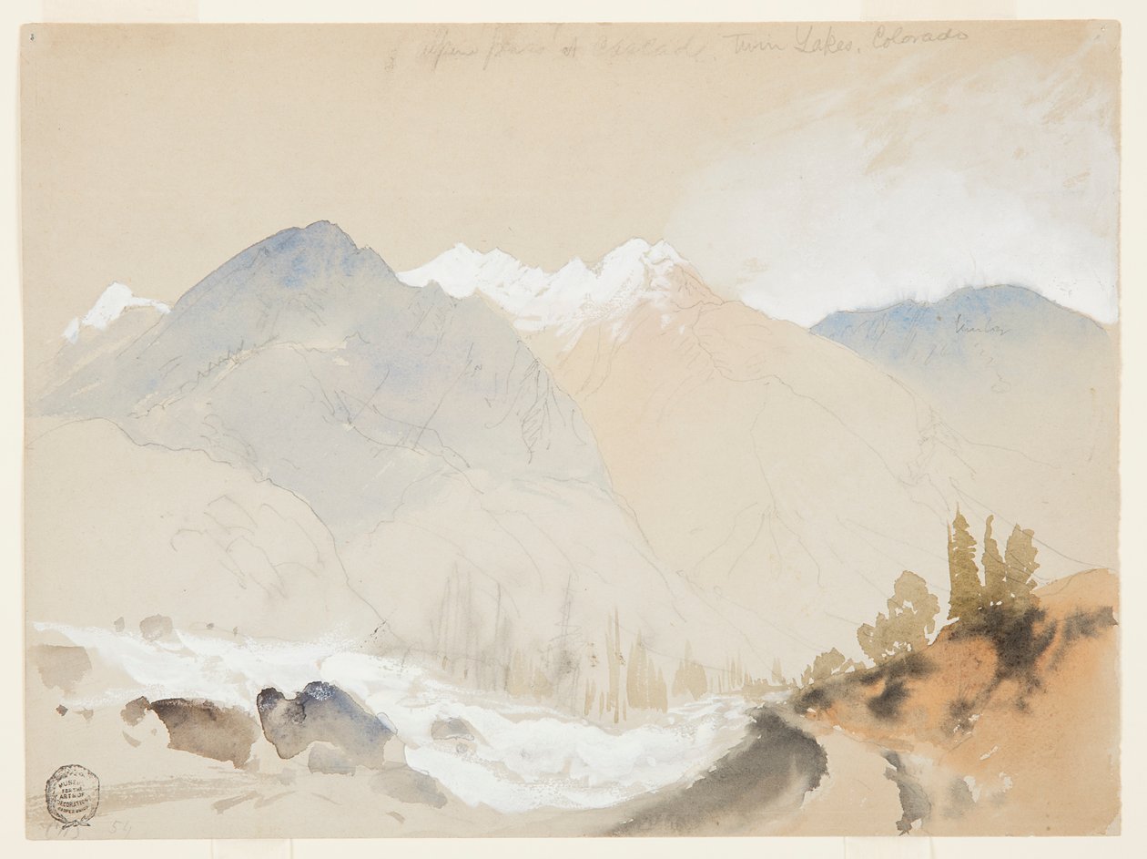 Przełęcz Alpejska w Cascade, Twin Lakes, Kolorado autorstwa Thomas Moran