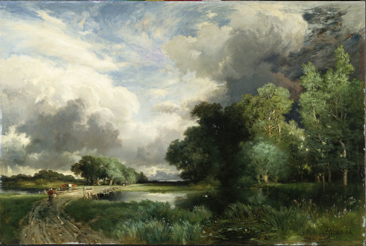 Zbliżają się chmury burzowe autorstwa Thomas Moran
