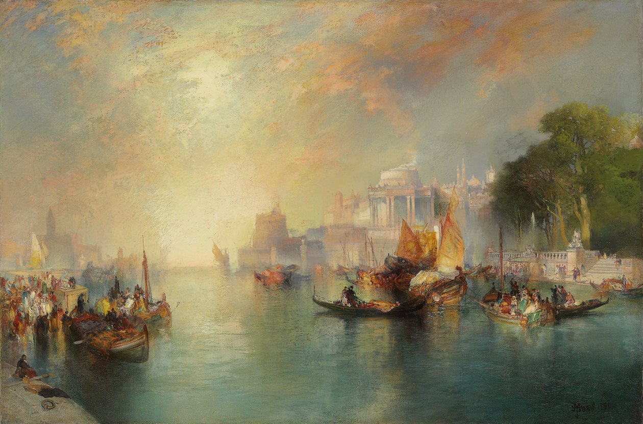 Arabian Nights Fantasy, 1886 autorstwa Thomas Moran