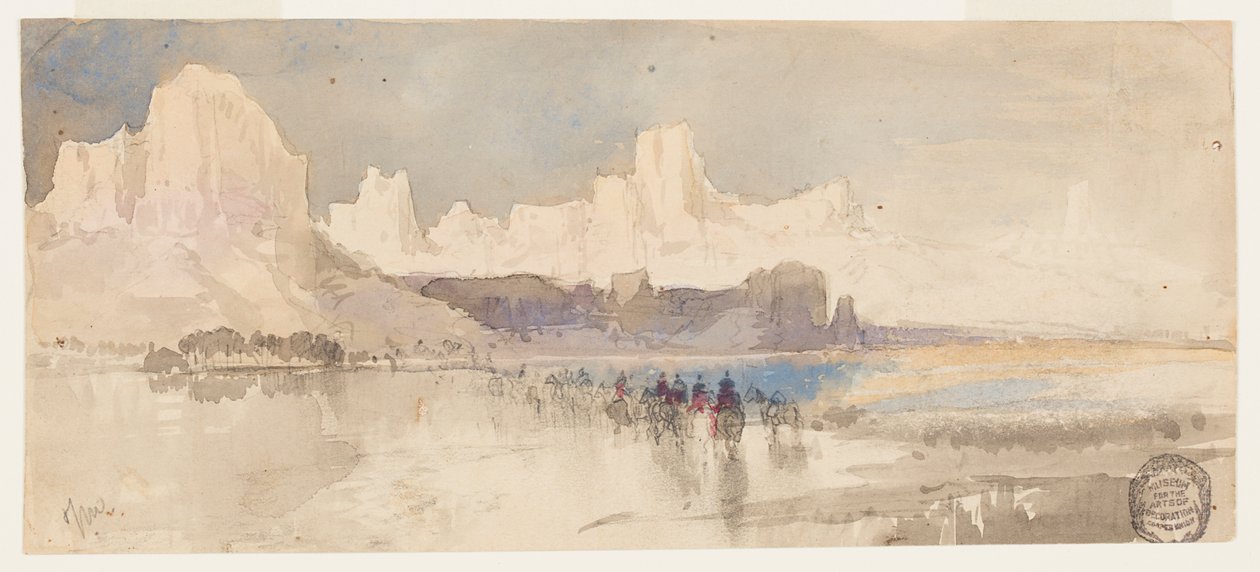 Kanion Rio Virgin, South Utah autorstwa Thomas Moran