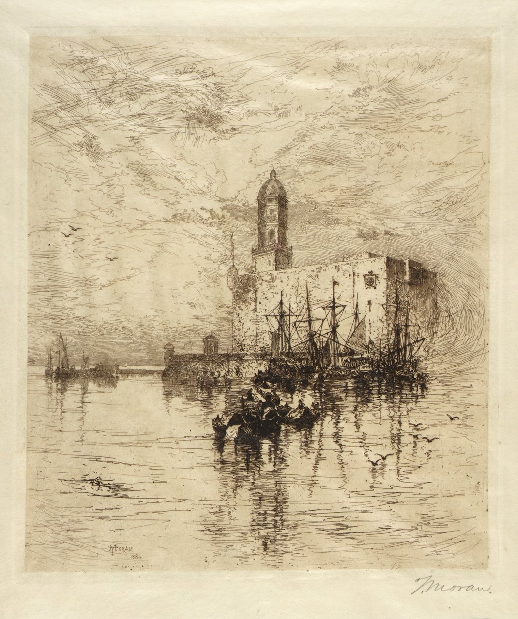 Zamek San Juan de Vlua, Vera Cruz autorstwa Thomas Moran
