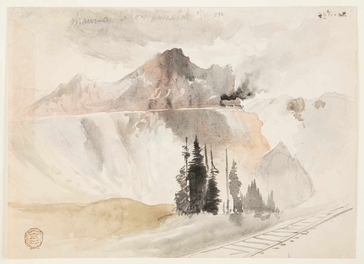 Chama pod szczytem autorstwa Thomas Moran