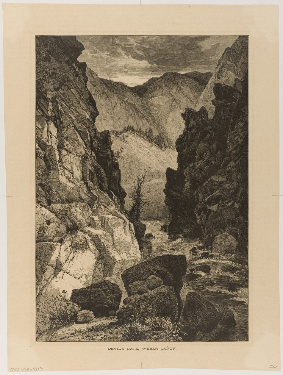 Diabelska Brama, kanion Weber autorstwa Thomas Moran