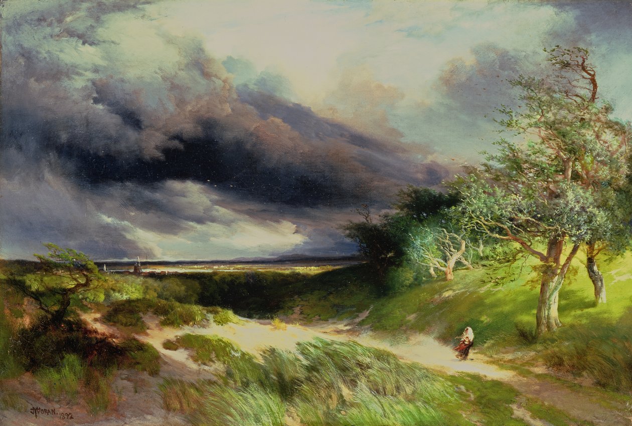 East Hampton, Long Island, Wydmy, 1892 autorstwa Thomas Moran
