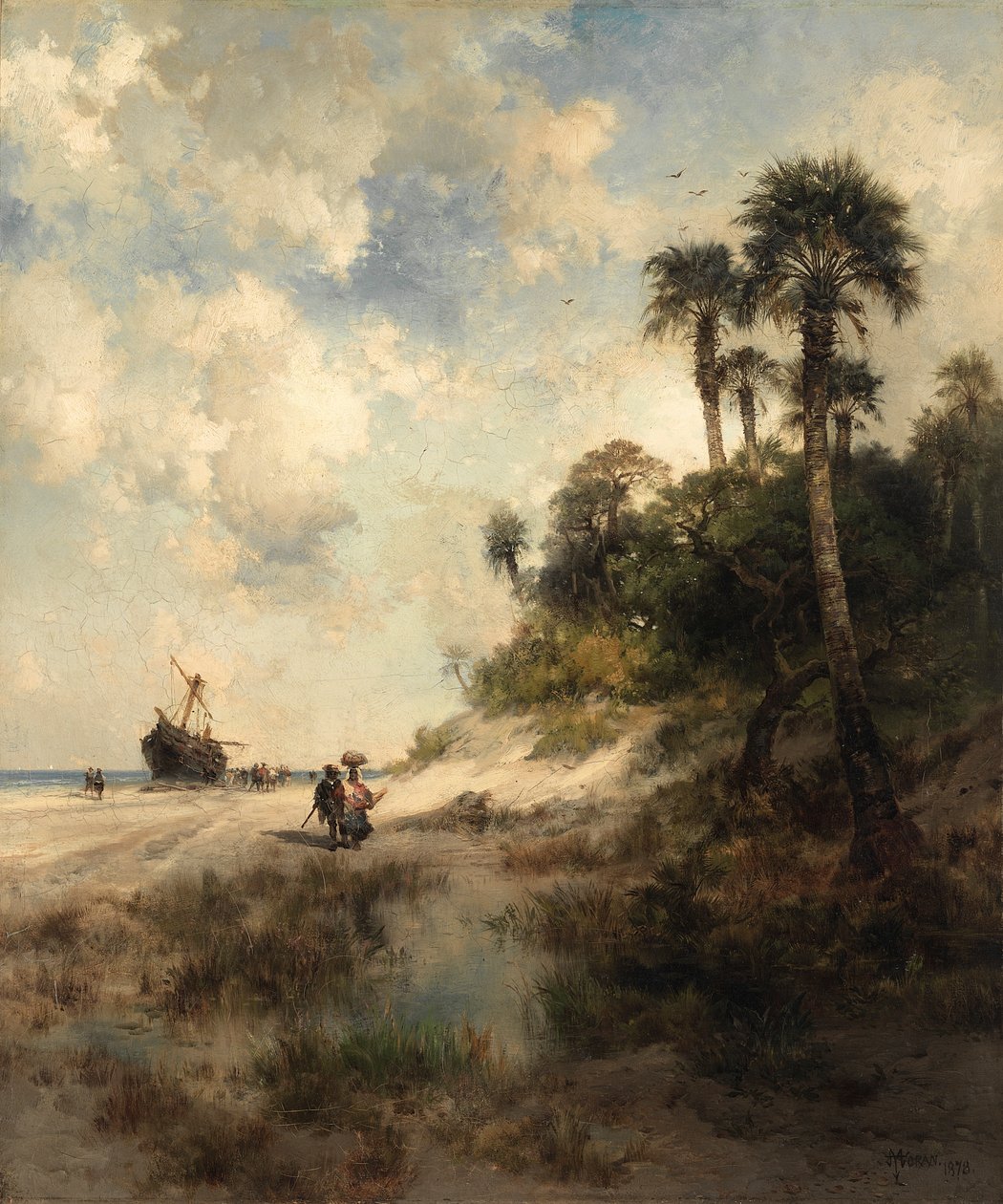 Wyspa Fort George, Floryda autorstwa Thomas Moran