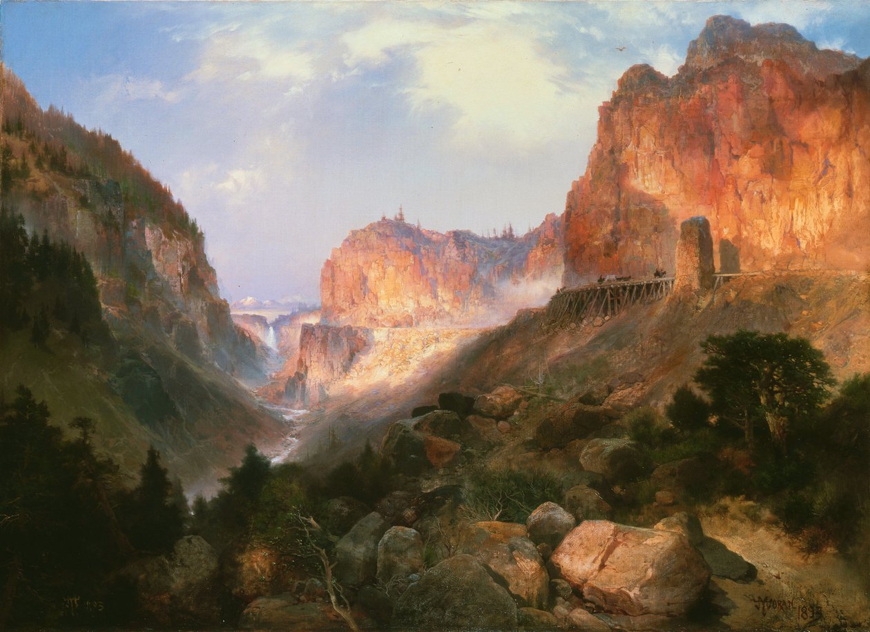 Złota Brama, Park Narodowy Yellowstone autorstwa Thomas Moran