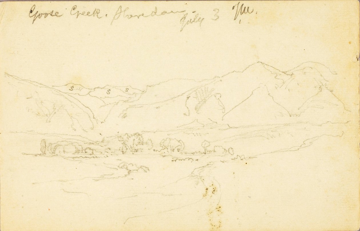 Goose Creek, Sheridan (Wyoming) autorstwa Thomas Moran