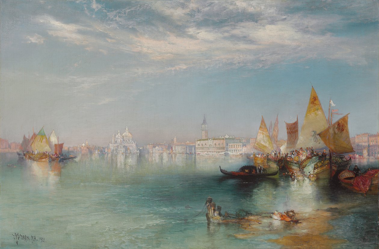 Canal Grande, Wenecja, 1901 autorstwa Thomas Moran