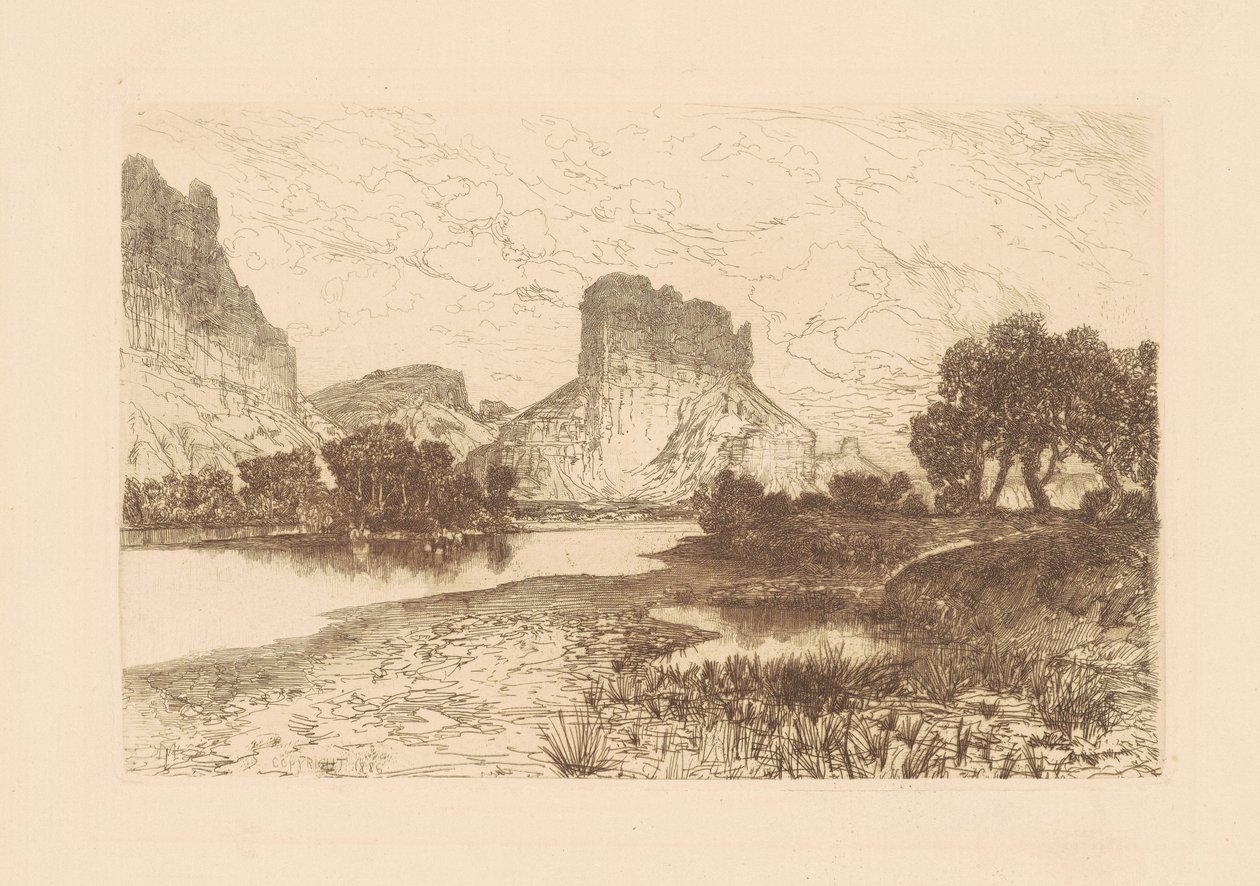Green River, Terytorium Wyoming autorstwa Thomas Moran