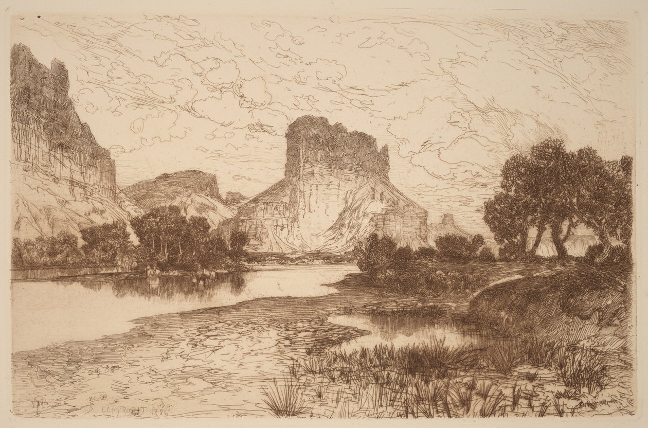 Green River, Terytorium Wyoming autorstwa Thomas Moran