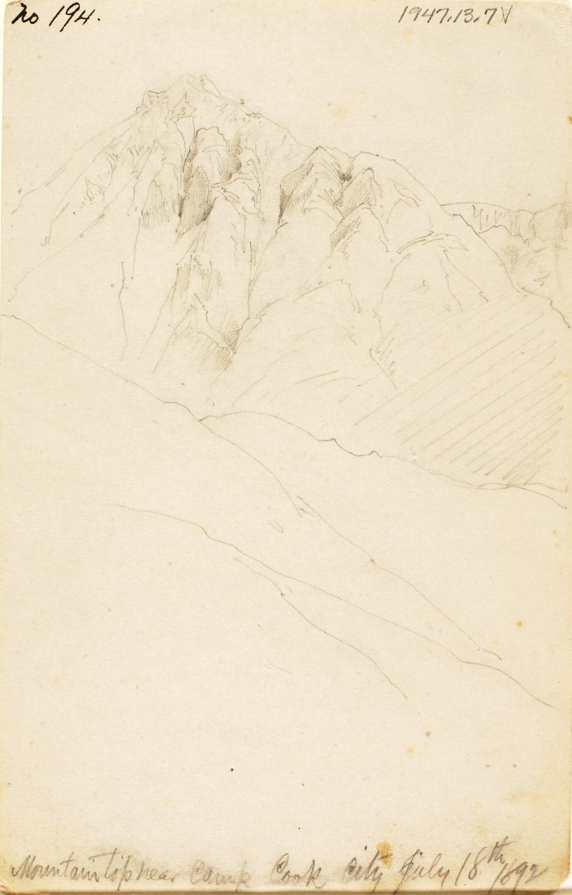 W obozie nad potokiem Soda Butte, Cook City autorstwa Thomas Moran