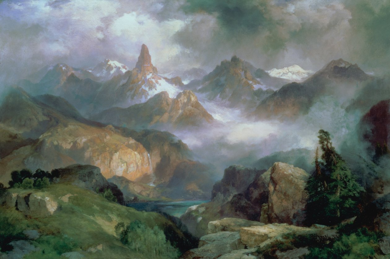 Index Peak, Park Narodowy Yellowstone autorstwa Thomas Moran