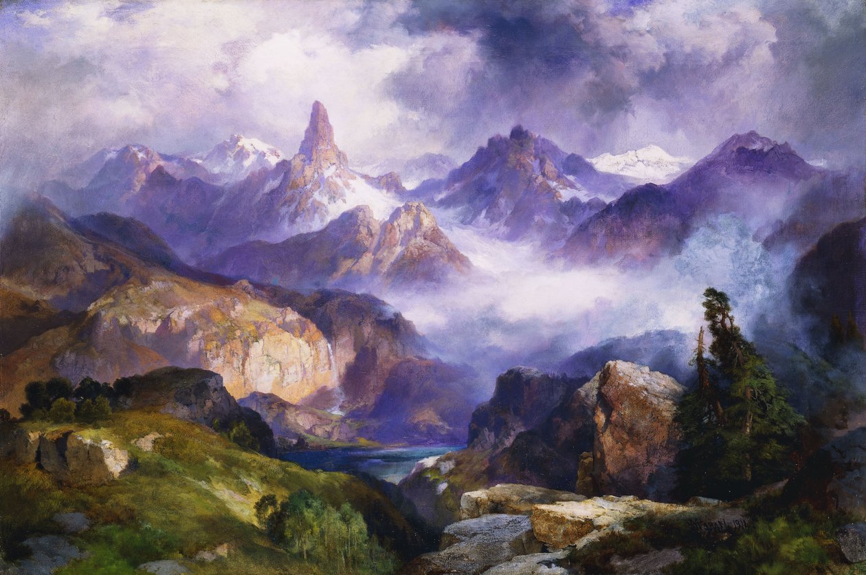 Index Peak, Park Narodowy Yellowstone, 1914 autorstwa Thomas Moran