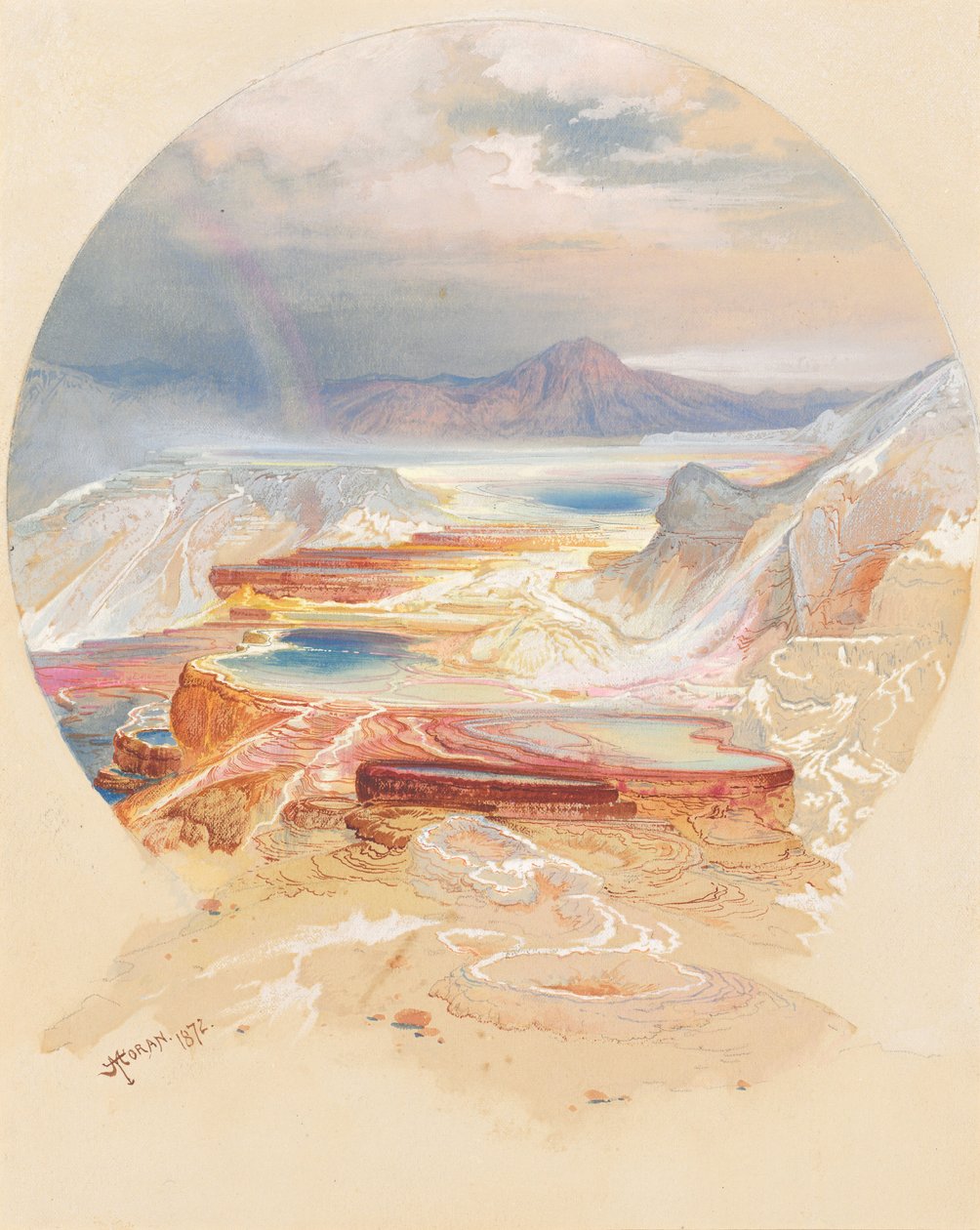 Taras Minerwy, Yellowstone autorstwa Thomas Moran