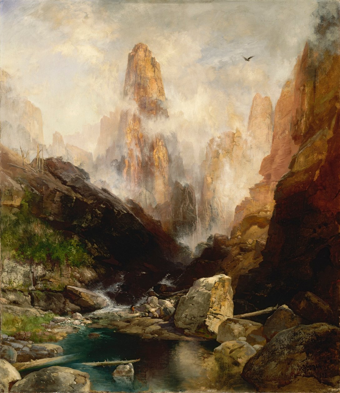 Mgła w Kanionie Kanab, Utah autorstwa Thomas Moran