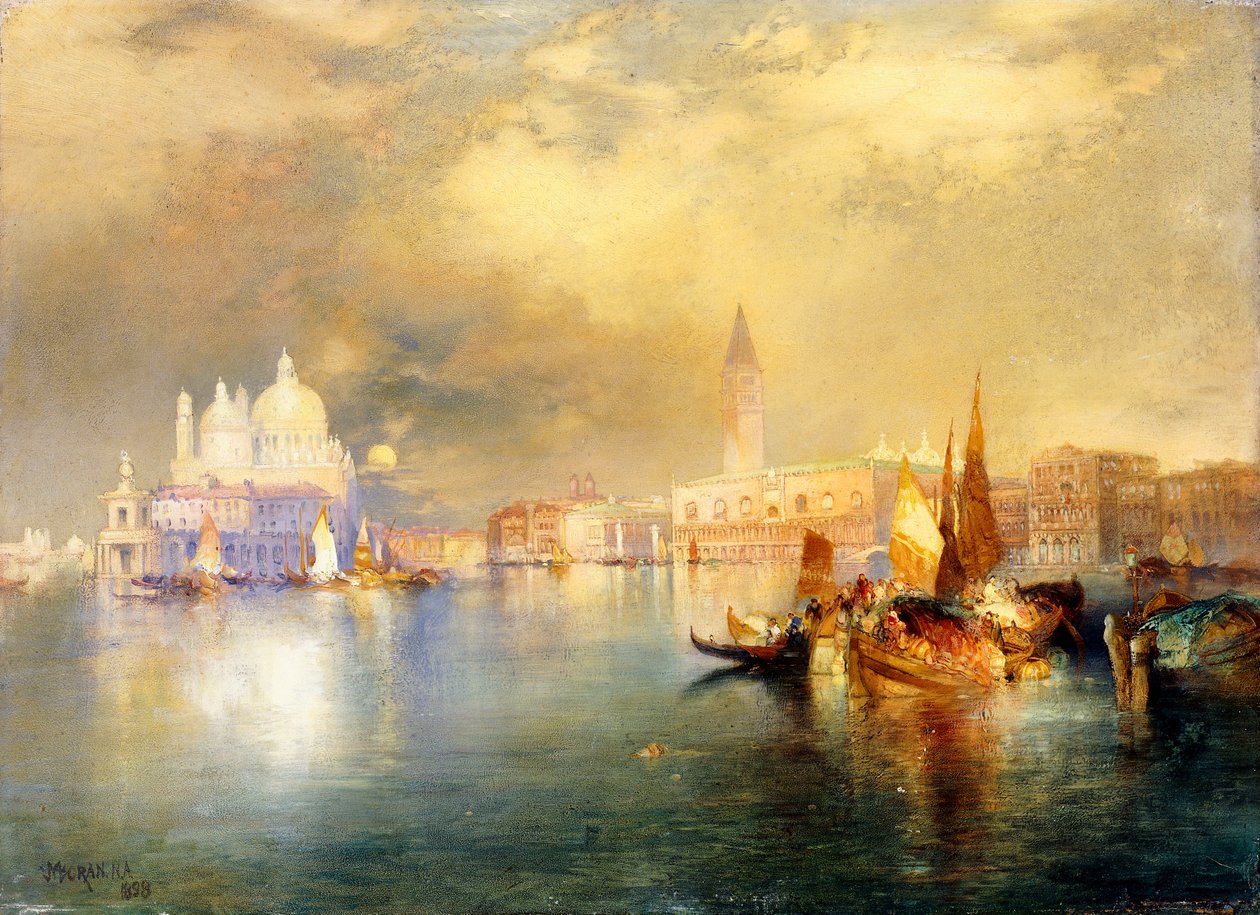Światło księżyca w Wenecji, autorstwa Thomas Moran