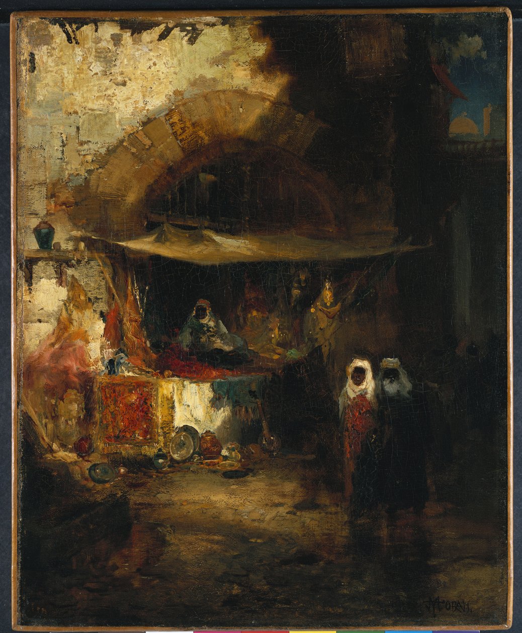 Bazar Marokański autorstwa Thomas Moran