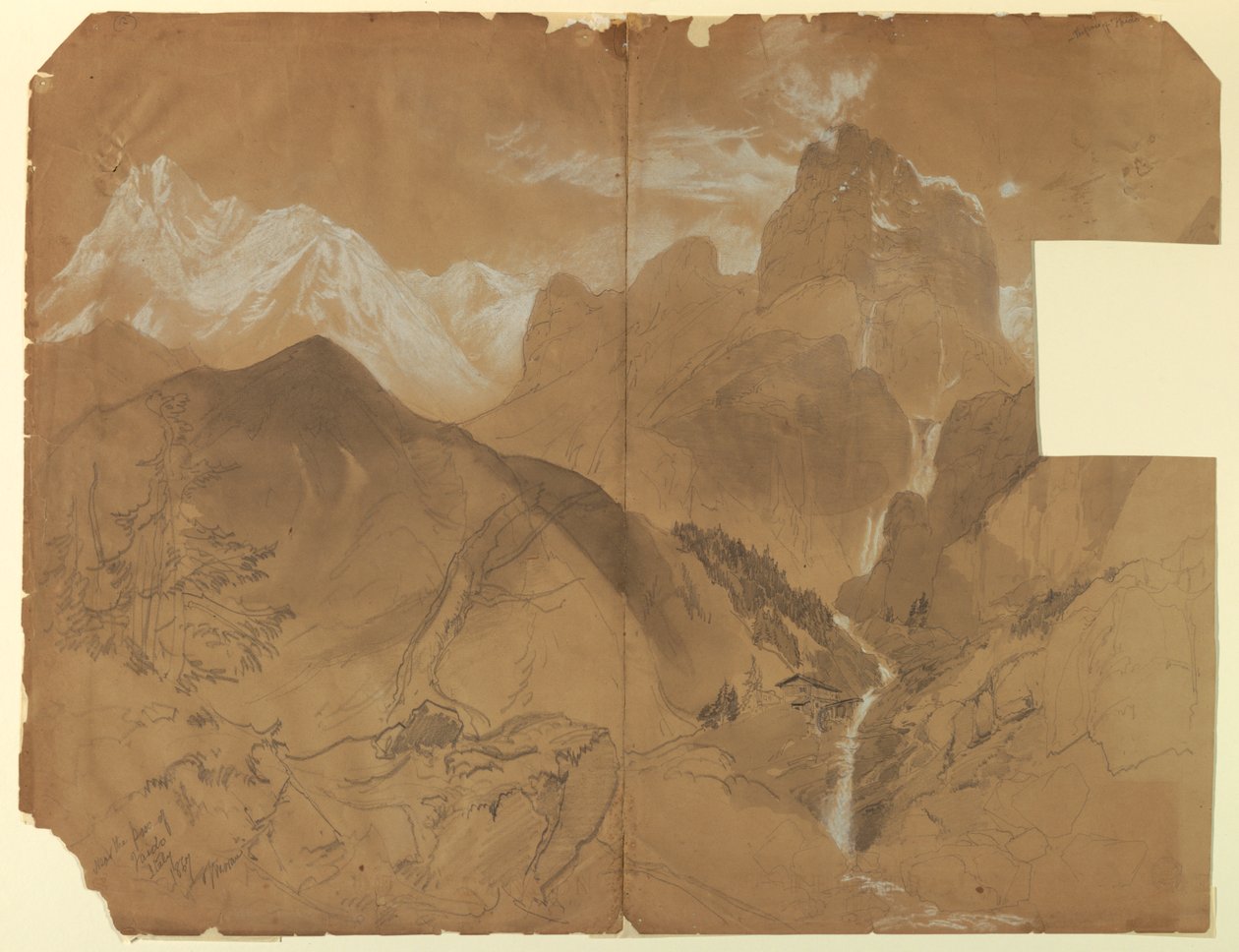 W pobliżu przełęczy Faido, Włochy autorstwa Thomas Moran